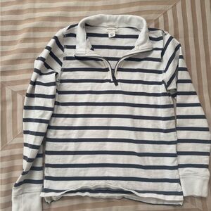 J Crew Crewcuts Striped Navy and White Pullover